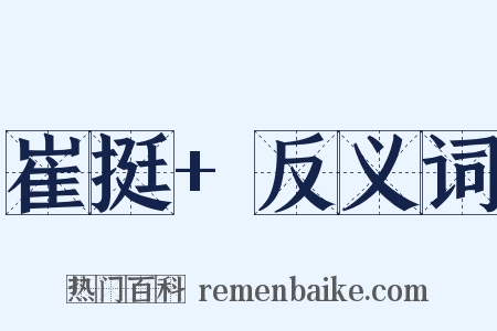 崔挺+反义词是什么意思的图片